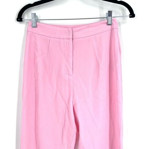 Tobi Women's Flat Front High Waisted Split Hem Stretch Skinny Pants Pink Size XS - Picture 4 of 11